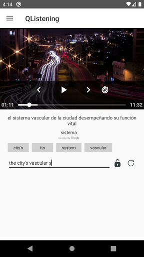 QListening Screen 2