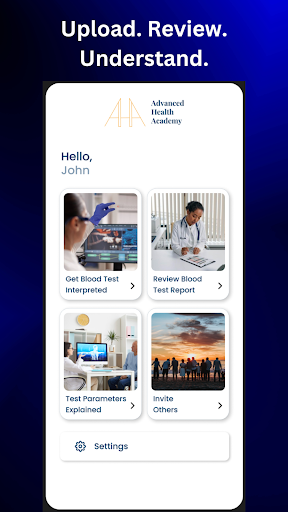 Android application Advanced Health Academy (AHA) screenshort