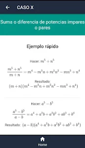 Factorización Math