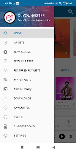 Android application DjYoungster screenshort