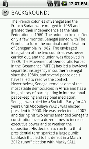 Senegal Facts Screen 2