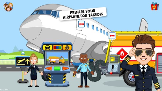 My Town Airport games for kids Unlocked Apk 5