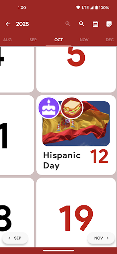 Calendar2U: Spain Calendar Screen 2