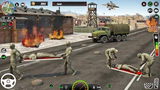 เกมขับรถกองทัพ - เกมสงคราม