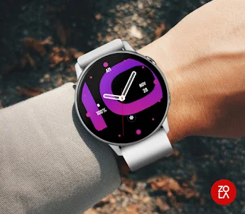 Hybrid Pink Purple Watch Face