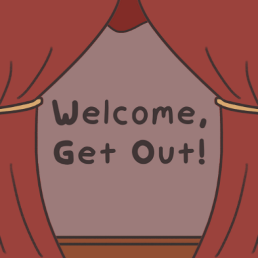 Welcome, Get Out! logo
