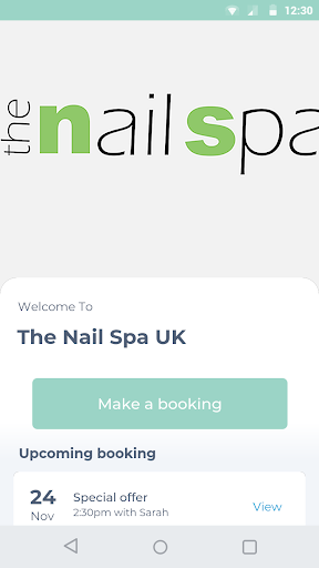 Android application The Nail Spa UK screenshort