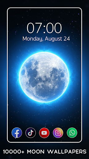 Android application Moon Wallpapers - HD 4K Photo screenshort