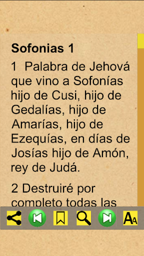 Android application Sofonías Bíblicos (Español) screenshort