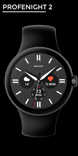Android application Profenight 2 - watch face screenshort