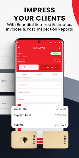 Contractor+: Estimate, Invoice Screen 3