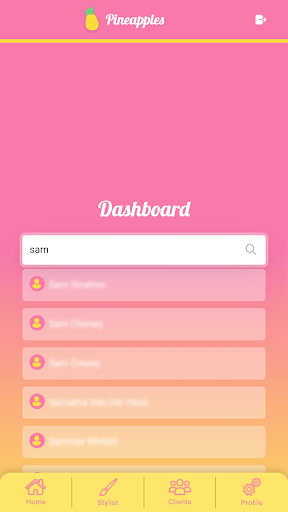 Android application Pineapples screenshort