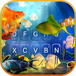 Cover Image of Скачать Тема для клавиатуры «3D живая рыба»  APK