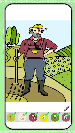 Country Farm Color by Number Screen 3