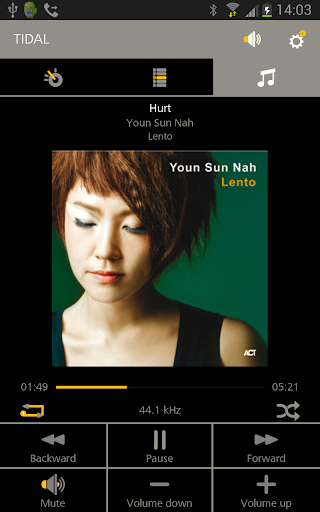 Android application musicbook: screenshort