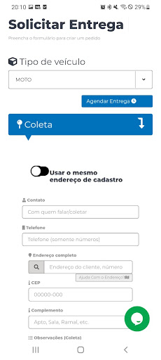 UaiChego! - cliente Screen 2