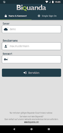 Android application Biquanda screenshort