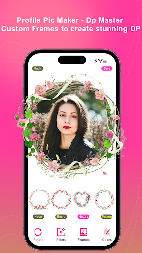 Android application Photo Frame Border | DP Maker screenshort