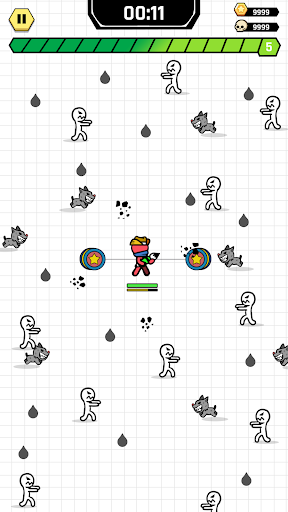 Android application Stickman Survivor .IO screenshort