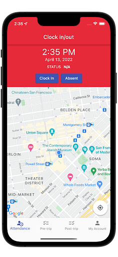 Android application DriverTimes screenshort