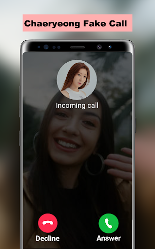 Android application Chaeryeong Fake Call screenshort