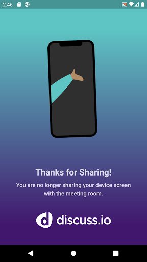 Discuss.io Mobile Screen Share Screen 3