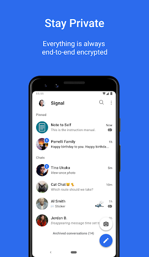 Signal Private Messenger 5.5.5 screenshots 1