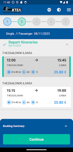 Android application Ktel Fthiotidas screenshort