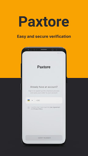 Android application Paxtore screenshort