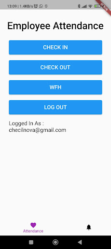 SISTER Attendance Screen 2