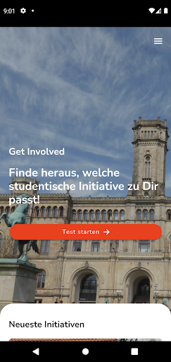 Android application Get Involved screenshort