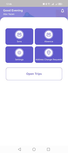 Android application Busaty - Parents screenshort