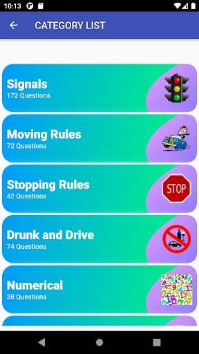 Android application Louisiana Driving Test screenshort