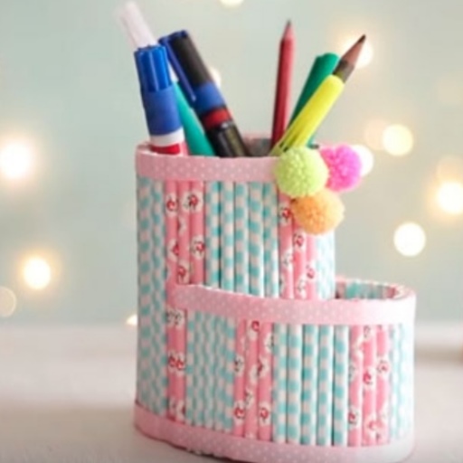 DIY stationery organizer