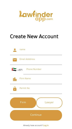 Law Finder App Screen 2