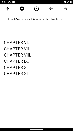 Android application Book, The Memoirs of General P screenshort