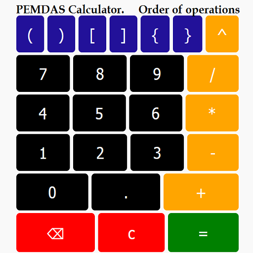 Order of Operations Calculator