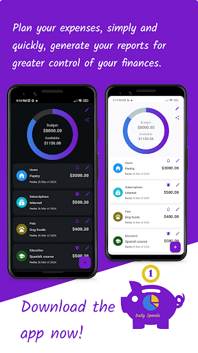 Android application Daily Spends - Spending plan screenshort