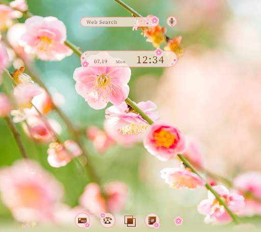 Android application Spring Plum Theme screenshort