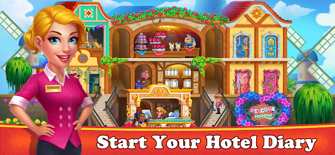 Hotel Diary - jeu d'hôtel, jeux de cuisine d'hôtel screenshots apk mod 1