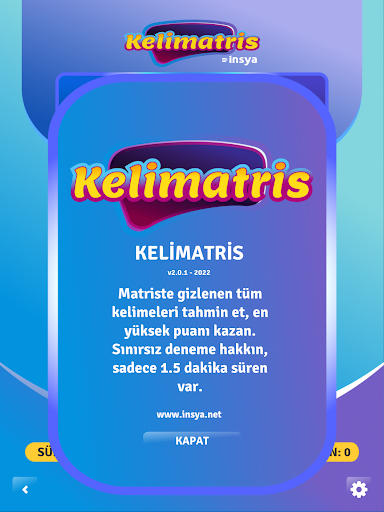 Kelimatris - Kelime Oyunu