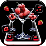 Cover Image of Baixar Strawberry Glass Theme  APK