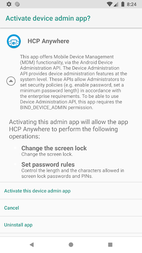 Android application HCP Anywhere screenshort