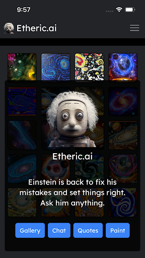 Android application Etheric.ai screenshort