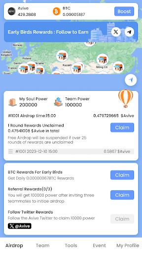 Android application Avive: Token Gated Community screenshort