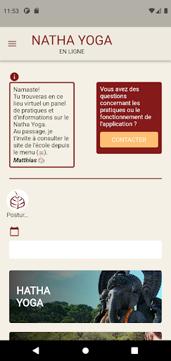 Android application Natha Yoga screenshort