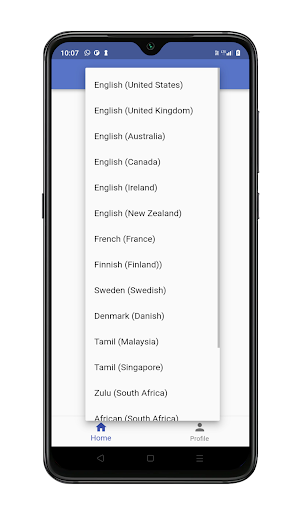 Audio to Text Screen 3