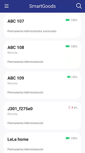 Android application SmartGoods screenshort