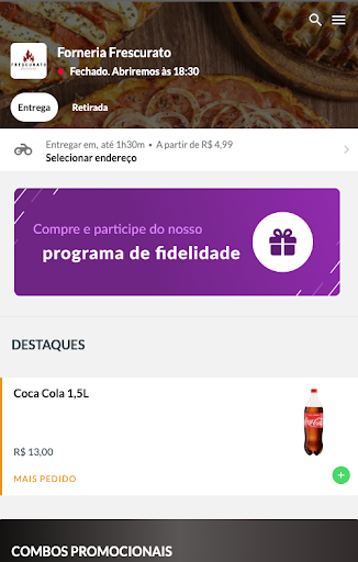 Android application Forneria Frescurato screenshort