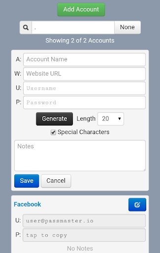 Passmaster Screen 3